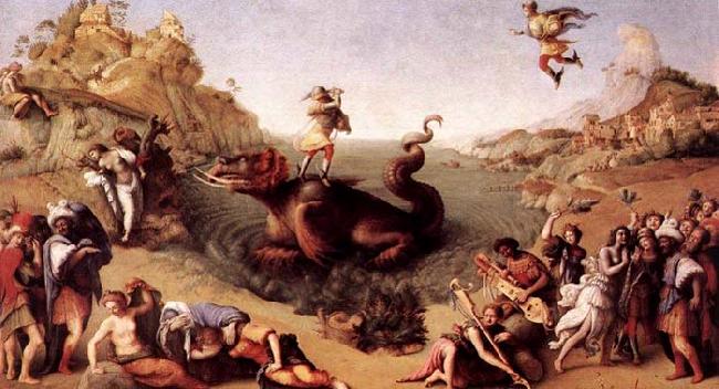 Piero di Cosimo Perseus Frees Andromeda oil painting picture